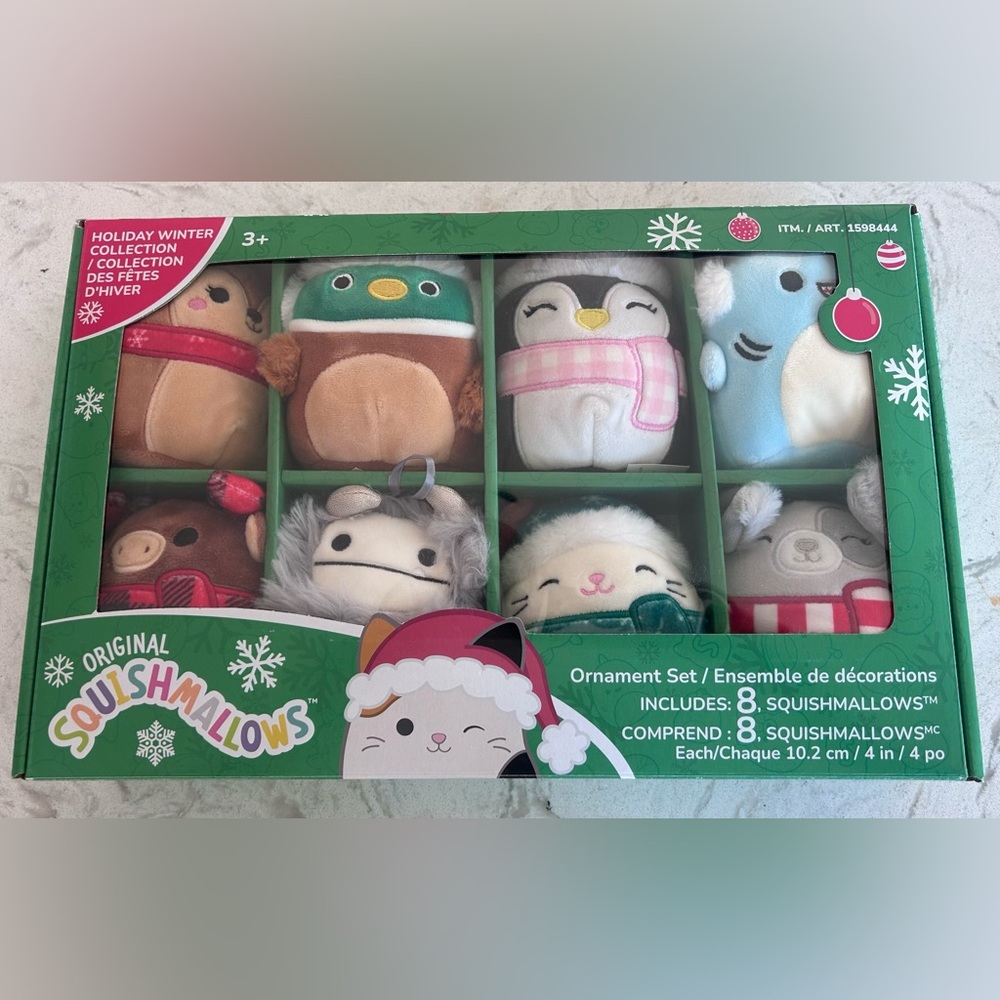 Squishmallows Plush Ornament Set 2022